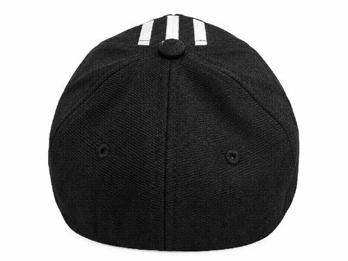 CA Embroidered Black Baseball Cap – Striped Cotton Hat | Five Fifty 550