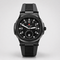 Reward Sport-Luxe Cushion-Case Men’s Quartz Watch (Black Dial)