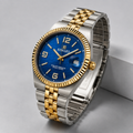 Reward Classic Two-Tone Gold and Silver Textured Dial Men’s Quartz Watch (Champagne Gold Dial).