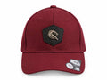 Burgundy Horse Crest Baseball Cap – Maroon Cotton Hat | Five Fifty 550