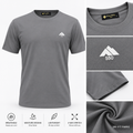 Men's Grey Short Sleeve Dri-Fit Performance T-Shirt | Five Fifty