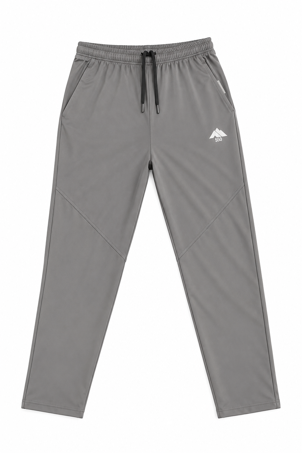 Men’s Grey Dri-Fit Track Pants – Athletic Workout Trousers | Five Fifty 550