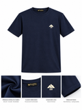 Men's Navy Blue Short Sleeve Crew Neck T-Shirt | Five Fifty 550