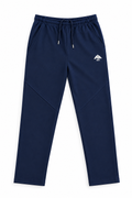 Men's Navy Interlock Gym Track Pants – Soft Cotton Trousers | Five Fifty 550