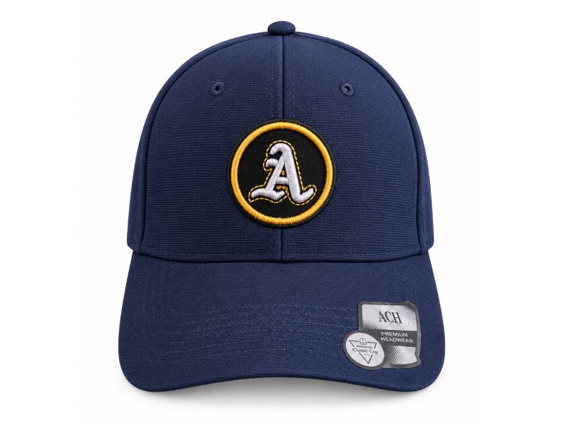 Navy Blue 'A' Patch Baseball Cap – Embroidered Cotton | Five Fifty 550