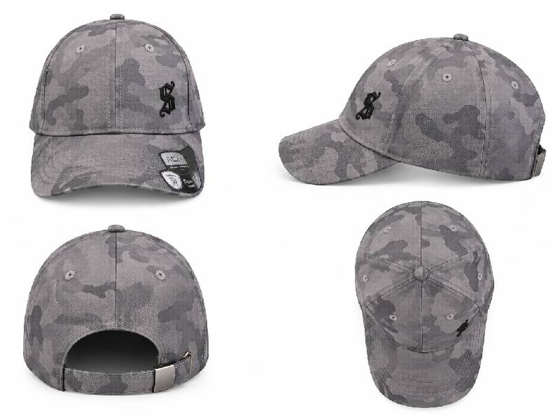 Grey Camo Baseball Cap - Premium