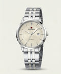 REWARD Classic Two-Tone Quartz Watch — Silver Dial