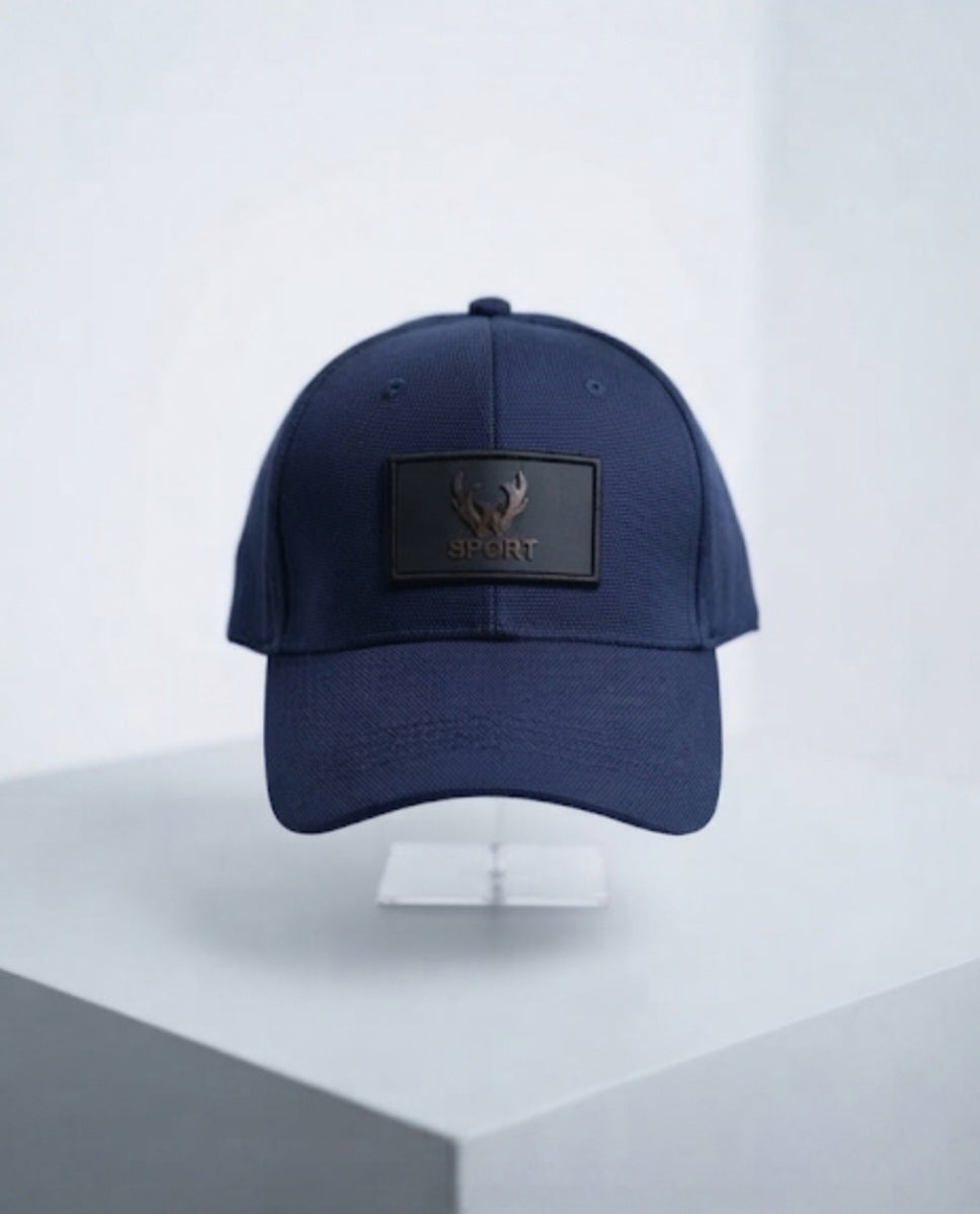 Navy Blue Sport Patch Baseball Cap | Five Fifty 550