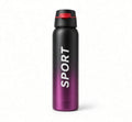 Stainless Steel Double Wall Vacuum Flask 500ml | Insulated Sports Water Bottle with Straw - (Black & Purple)